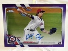 2021 Topps Chrome Rookie Purple Refractor /250 Sterling Sharp #RA-SSH Auto RC