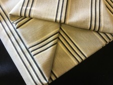 1 meter Ian Mankin fabric Remnant Henley stripe Putty
