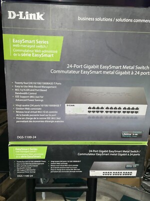 D-Link EasySmart 24 port Gigabit Switch DGS-1100-24 NEW SEALED  ️  ️  ️