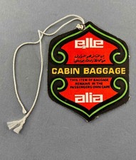 ALIA ROYAL JORDANIAN AIRLINE CABIN BAGGAGE VINTAGE BAG TAG LUGGAGE LABEL