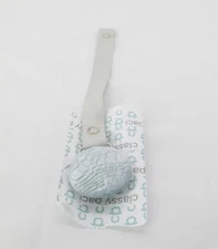 2 Pack  Pacifier Holders Classy Ivory Hearts / Croco Blue Velvet TF