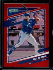 Joey Gallo 2021 Donruss Baseball - Variation Holo Red #189 - Texas Rangers