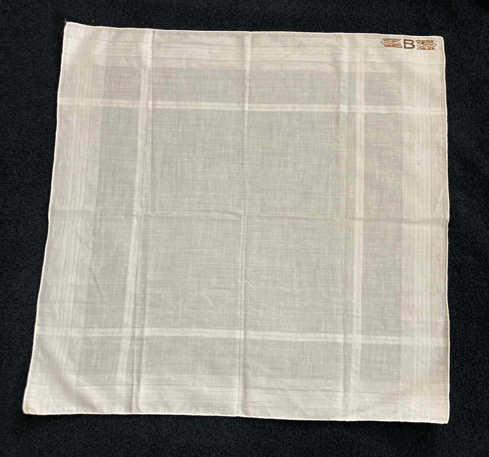 VINTAGE Monogram Initial B Premium Handkerchief M… - image 3
