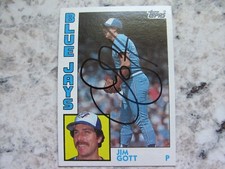 Blue Jays Jim Gott Signed Autographed 1984 Topps Mint