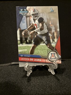 Jayden De Laura 2023 Bowman Chrome University #30 1st Bowman Arizona Wildcats