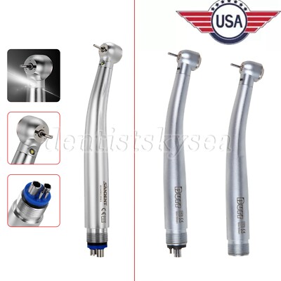 Dental LED Turbine Fiber Optic Handpiece Torque Head (Ceramic Rotor) 4H UDM