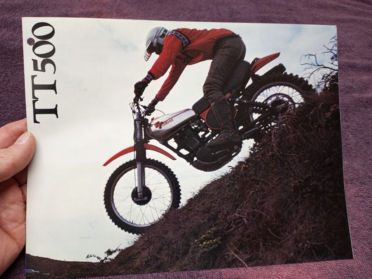 Vintage 1977 YAMAHA TT500 MOTORCYCLE SALES BROCHURE ORIGINAL | eBay