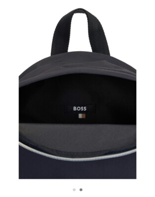 New Authentic Hugo Boss Big Front Logo Performance Backpack Book