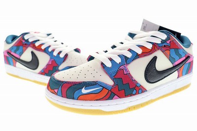 NIKE Men 9.5US Sb Dunk Low Pro Qs Parra 2021 Abstract Art Dh7695 