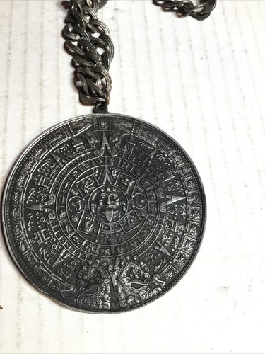 Aztec Calendar Stone Replica Medallion 
