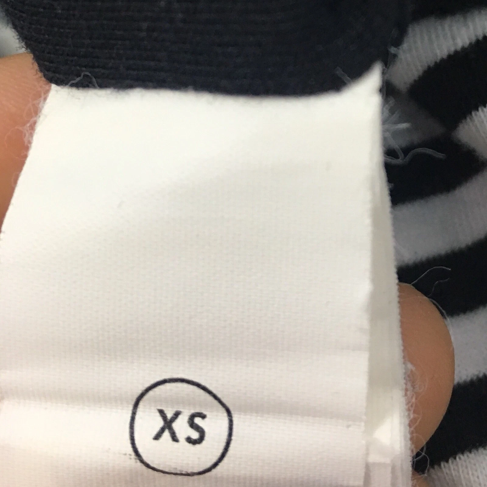 Abito da pattinatore Kate Spade sabato XS nero bianco a righe