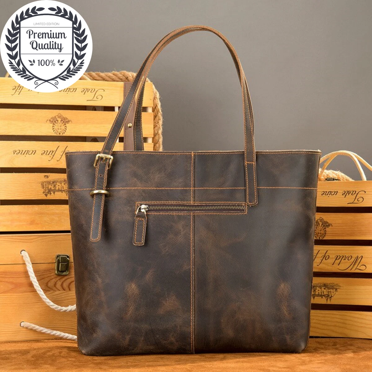 Men's Designer Totes - Leather Shoulder Bags