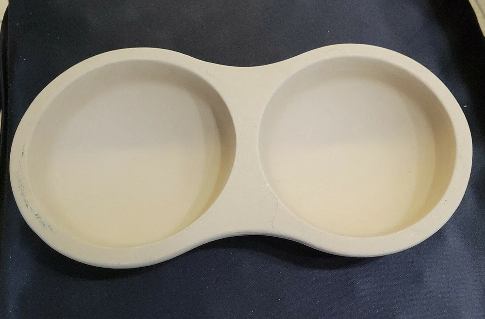 Pampered Chef Microwave Egg Cooker Double Stoneware 11.5 x 6 in Baking Dish 5132 Pampered Chef Microwave Egg Cooker Double Stoneware 11.5 x 6 in Baking Dish 5132