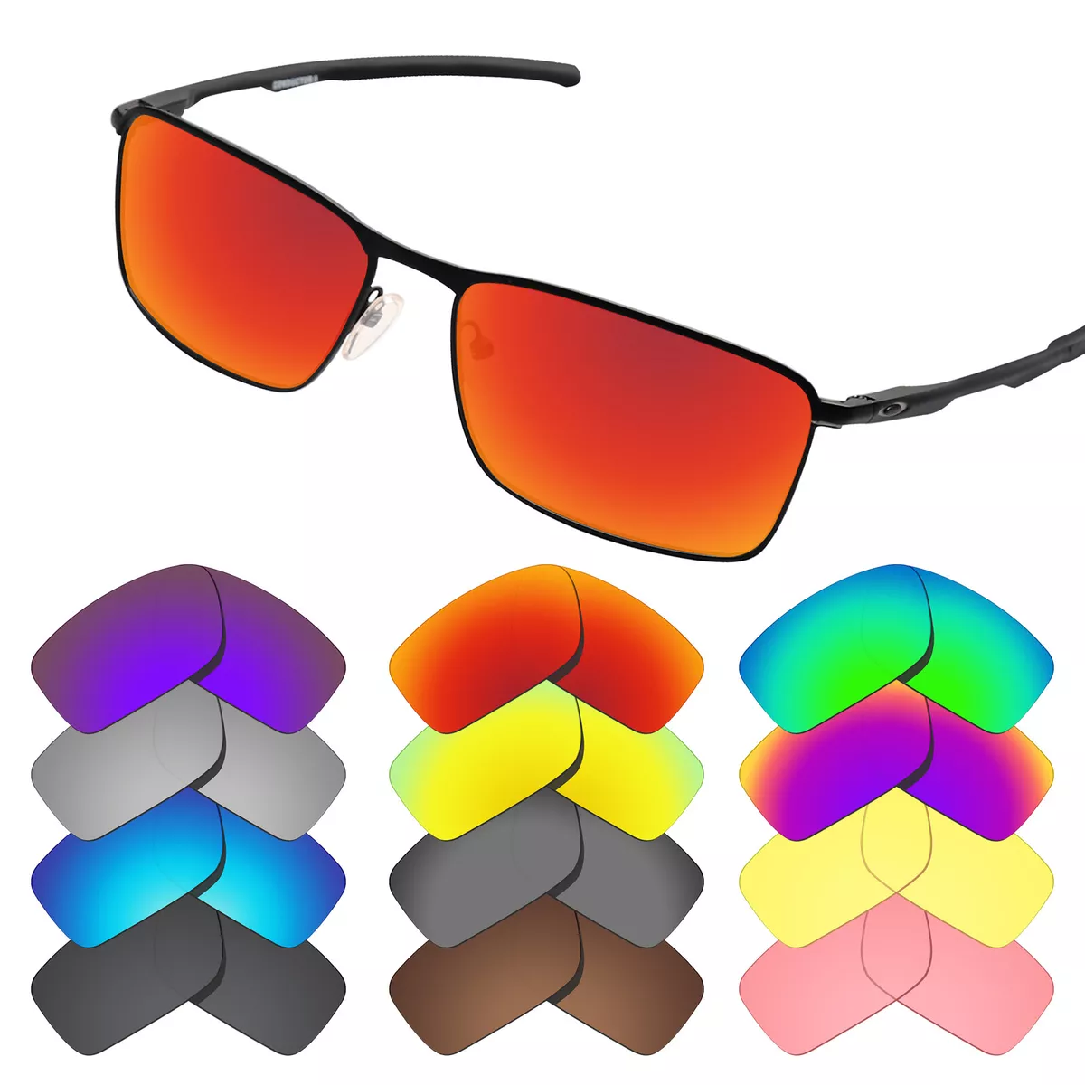 EYAR Replacement Lenses for Oakley Conductor 6 OO4106 Sunglasses Options