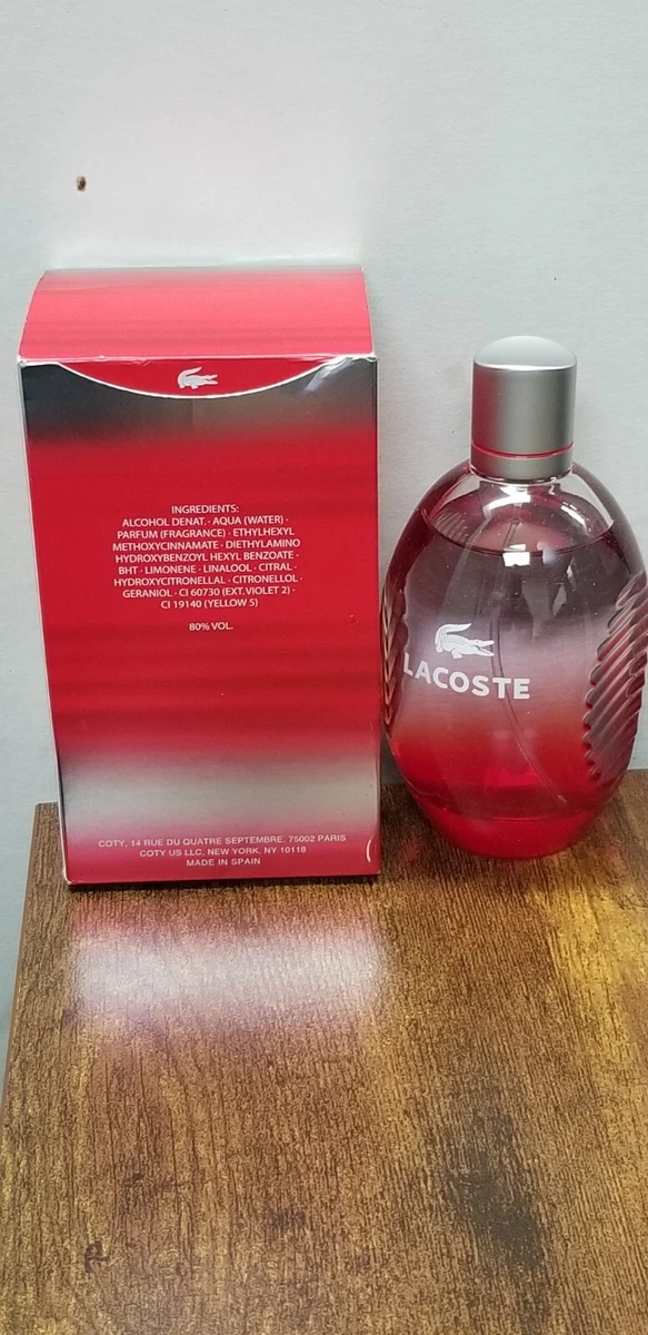 Lacoste Pour Homme Eau de Toilette Natural Spray 125 ml 4.2 oz for