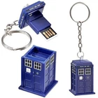 DOCTOR WHO TARDIS 8GB USB STICK WORKING LIGHT KEY-CHAIN GREAT GIFT