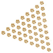 50 Gold Plated Filigree 5 Petals Flower Bead caps Jewellery Findings