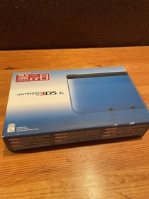 Original Nintendo 3DS XL Metallic Blue Handheld Console Working W/ Case, Charger