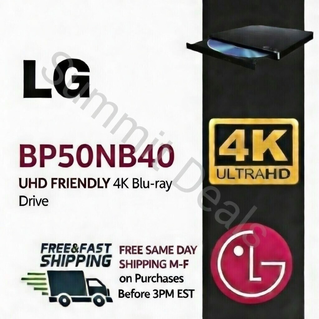 LG BP50NB40 UHD Friendly External Optical LibreDrive 4K Blu-ray MakeMKV DVDFab