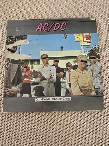 AC/DC-DIRTY DEEDS DONE DIRT CHEAP 12" FIRST PRESS VINYL LP ALBUM 1976!