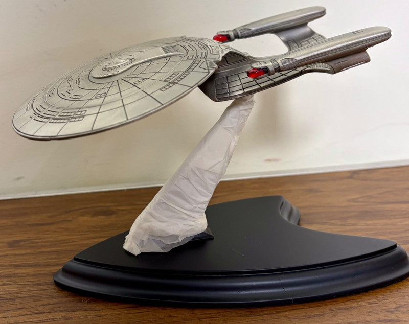 Franklin Mint 1991 Star Trek The Next Generation USS Enterprise NCC1701-D PEWTER