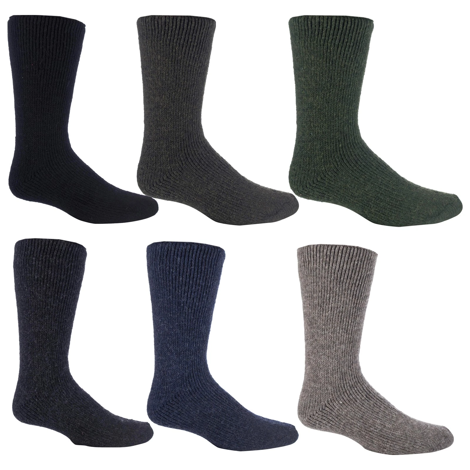 Heat Holders - Mens 2.7 Tog Original Thermal Heat Holders Wool Socks 6-11 UK