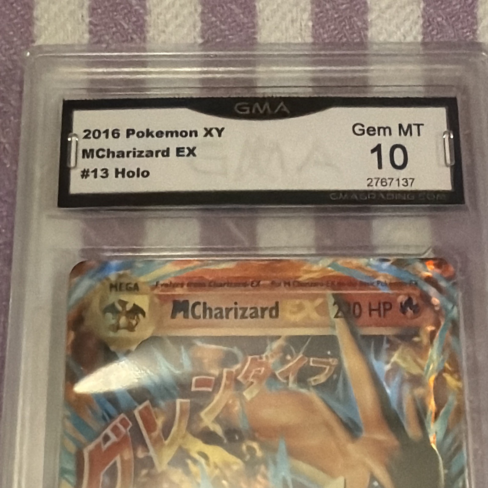 M Charizard EX 13/108 Evolutions 2016 Holo English Ultra Rare Mega EX view 2