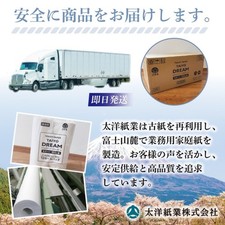 Taiyo Paper Japan Recycled Soft Single-Ply Toilet Paper 100m, 72 Rolls 12x6