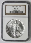 1994 American Silver Eagle - NGC MS69 - Brown Label !!