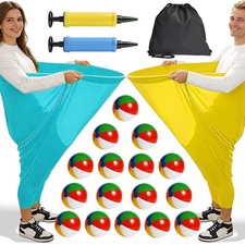 21 PCS Granny Pants Yard Game  Outdoor Party Game - Oversized Elastic Pants ...
