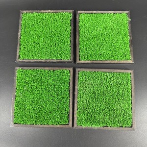 Fake Plastic Grass Astro Turf Square Coasters Cork Beer Football Game Novelty