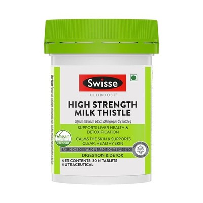 Swisse High Strength Milk Thistle with 500mg (70:1) Milk Thistle Extract- 30 Tab