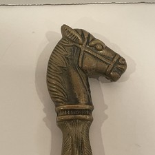 Vintage Brass Horse Shoe Horn Monogrammed With M