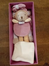 Image of Doudou et Compagnie Paris bear soft plush baby comforter