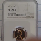 1956 Lincoln Wheat Small Cent PF 67 RD NGC Proof Philadelphia Bronze
