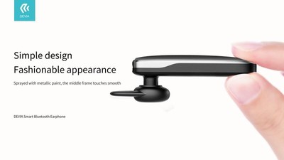Devia Smart Bluetooth 4.2 Noise Reducer Headset Schwarz