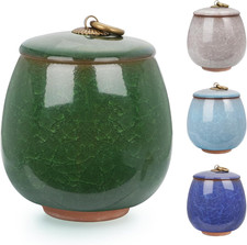 Ceramic Small Urn for Human Ashes Cremation Keepsake Urn for Adult Male Female I