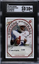 2023 Onyx Vintage Cameron Ward #OACW Autograph Black Ink SGC 10