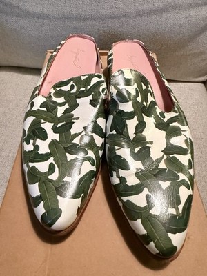 George Esquivel Beverly Hills Banana Leaves Shoes Women s Size 9.5 Leather