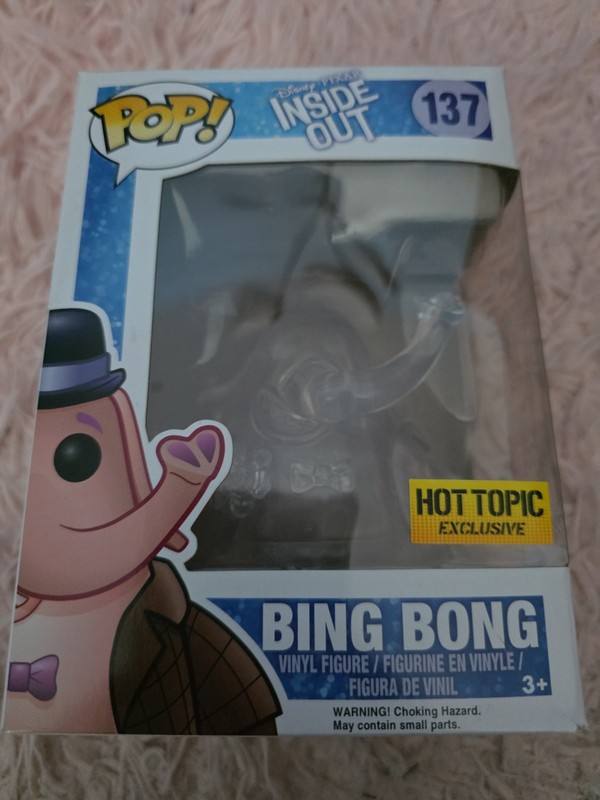 Inside Out Funko POP! Bing Bong 137 Hot Topic Exclusive Invisible