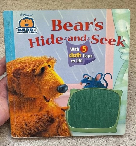 Bear in the Big Blue House RARE Board Book - Bear's Hide-And-Seek ...