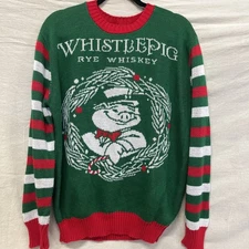 WhistlePig Rye Whiskey Holiday “Ugly Christmas Sweater”  Unisex Large /xl