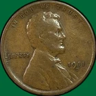 1911-D Lincoln Wheat Cent Fine F Coin #40154