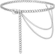 Waist Chain Belt Women Ladies Adjustable Body Waist Link Belts for Jeans Dresses