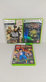 Microsoft Xbox 360 Console Lot with 10 Games 120 GB Tested Working