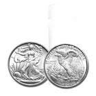 Silver Eagle Walking Liberty Design 1/10th BU .999 Silver Round Privately Minted