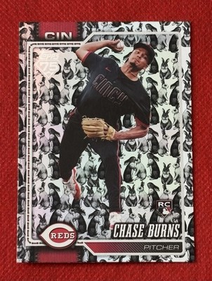 2026 Topps Series 1 Chase Burns #312 Easter Holiday Rabbits SSP Rookie RC Reds