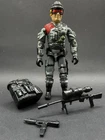 1986 GI Joe LOW LIGHT V1 100% Complete ARAH Figure W. Bipod Vintage Hasbro
