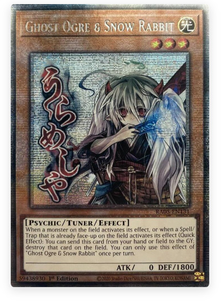 Ghost Ogre &Amp; Snow Rabbit - Ra05-En131 - Starlight Rare