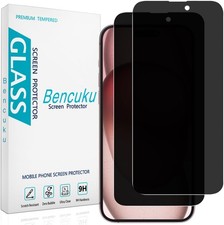 2PCS Privacy Screen Protector for iPhone 15 6.1 Inch Anti Spy Tempered Glass